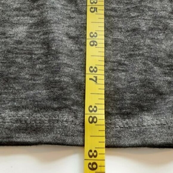 Allison Brittney Jersey Knit Charcoal Maxi Dress Drawstring Tie & Side Pockets - Picture 6 of 10